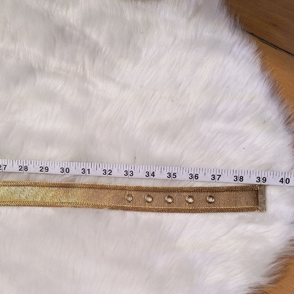 Vintage Gold Mesh Belt. Size Large. Great Condition. - Picture 8 of 9